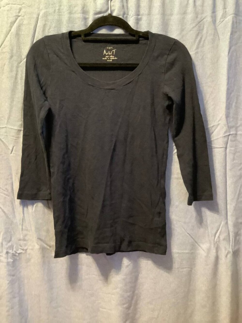 J. Crew Black Artist Tee